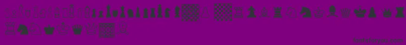 ChessTfb Font – Black Fonts on Purple Background