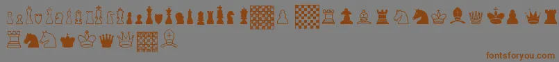ChessTfb Font – Brown Fonts on Gray Background