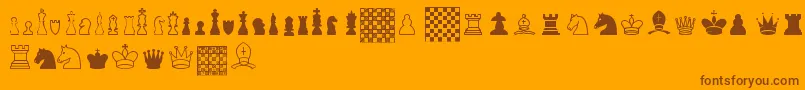 ChessTfb Font – Brown Fonts on Orange Background