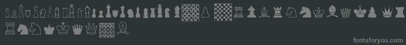 ChessTfb Font – Gray Fonts on Black Background