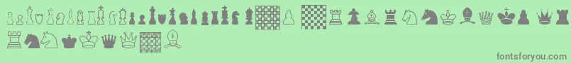 ChessTfb Font – Gray Fonts on Green Background