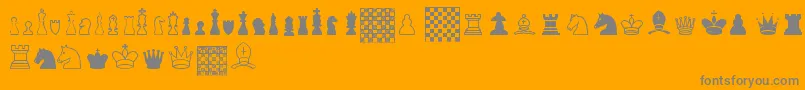 ChessTfb Font – Gray Fonts on Orange Background