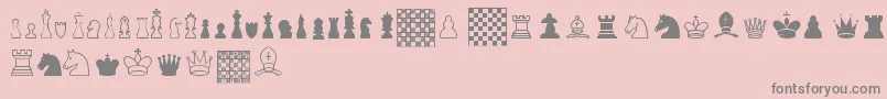 ChessTfb Font – Gray Fonts on Pink Background