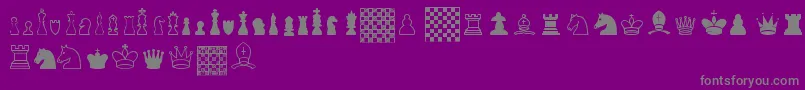 ChessTfb Font – Gray Fonts on Purple Background