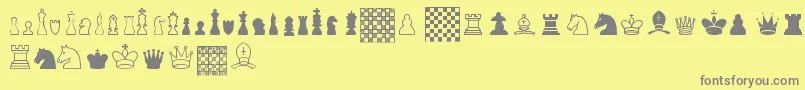 ChessTfb Font – Gray Fonts on Yellow Background