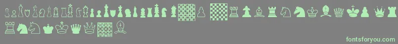 ChessTfb Font – Green Fonts on Gray Background