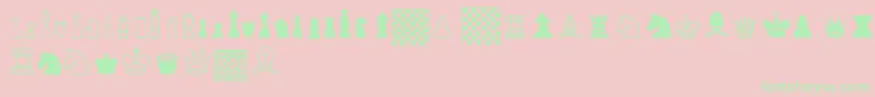 ChessTfb Font – Green Fonts on Pink Background