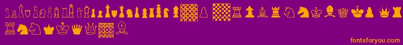 ChessTfb Font – Orange Fonts on Purple Background