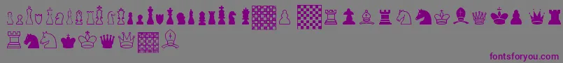 ChessTfb Font – Purple Fonts on Gray Background