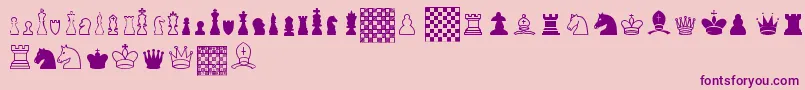 ChessTfb Font – Purple Fonts on Pink Background