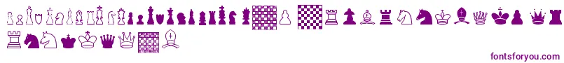 ChessTfb Font – Purple Fonts on White Background