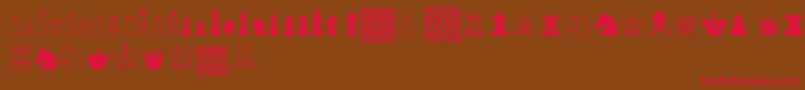 ChessTfb Font – Red Fonts on Brown Background