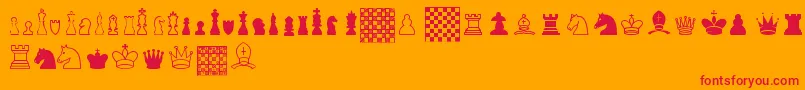 ChessTfb Font – Red Fonts on Orange Background