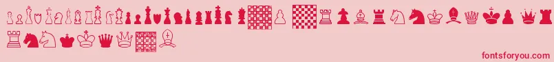 ChessTfb Font – Red Fonts on Pink Background