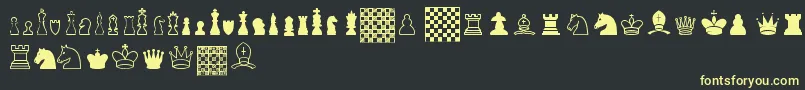 ChessTfb Font – Yellow Fonts on Black Background
