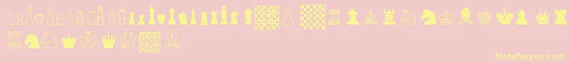 ChessTfb Font – Yellow Fonts on Pink Background