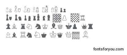 Überblick über die Schriftart ChessTfb