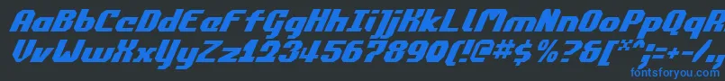 Commonv2i Font – Blue Fonts on Black Background