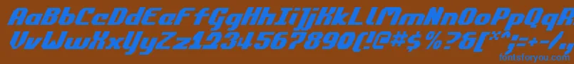 Commonv2i Font – Blue Fonts on Brown Background