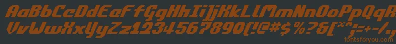 Commonv2i Font – Brown Fonts on Black Background