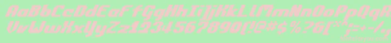 Commonv2i Font – Pink Fonts on Green Background