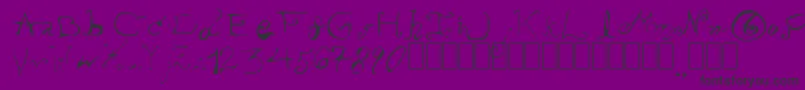 PissOffTheProfessor Font – Black Fonts on Purple Background