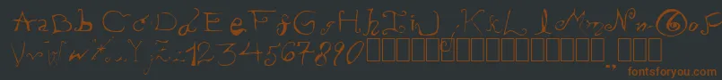 PissOffTheProfessor Font – Brown Fonts on Black Background