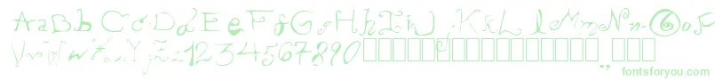 PissOffTheProfessor Font – Green Fonts on White Background