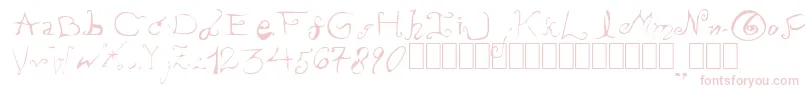 PissOffTheProfessor Font – Pink Fonts on White Background