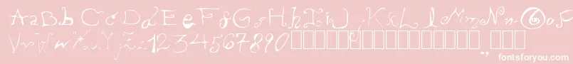 PissOffTheProfessor Font – White Fonts on Pink Background
