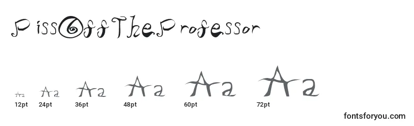 Größen der Schriftart PissOffTheProfessor