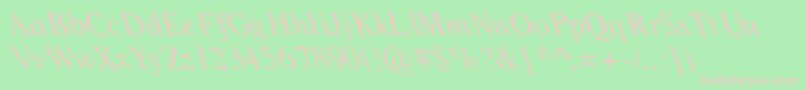 Filte Font – Pink Fonts on Green Background