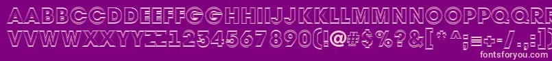 Avant32 Font – Pink Fonts on Purple Background