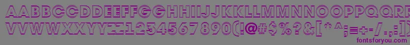 Шрифт Avant32 – фиолетовые шрифты на сером фоне
