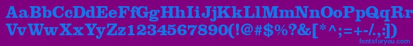 IntroitsskBold Font – Blue Fonts on Purple Background