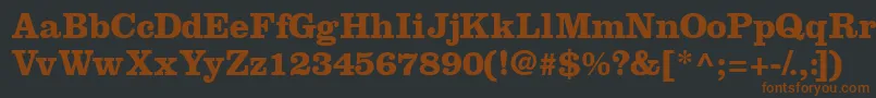 IntroitsskBold Font – Brown Fonts on Black Background