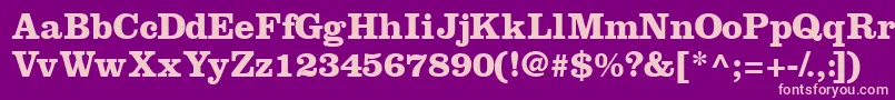 IntroitsskBold Font – Pink Fonts on Purple Background