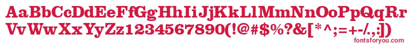 IntroitsskBold Font – Red Fonts on White Background