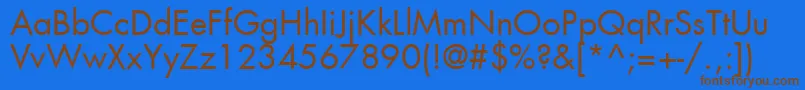 KudosBookSsiBook Font – Brown Fonts on Blue Background