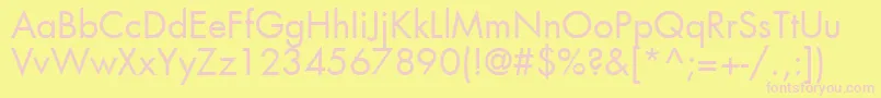 KudosBookSsiBook Font – Pink Fonts on Yellow Background