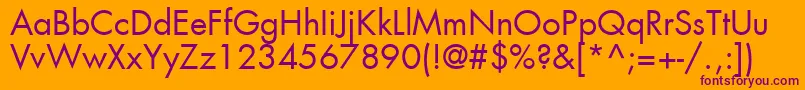 KudosBookSsiBook Font – Purple Fonts on Orange Background