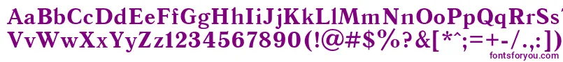 AntiquaBoldRegular Font – Purple Fonts on White Background