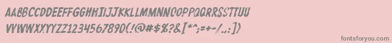 ProtestpaintBbItalic-Schriftart – Graue Schriften auf rosa Hintergrund