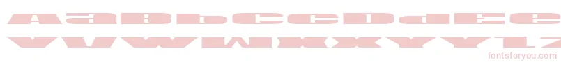 U.S.A.Expanded Font – Pink Fonts on White Background