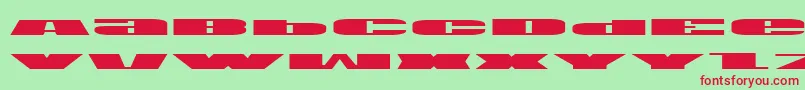 U.S.A.Expanded Font – Red Fonts on Green Background