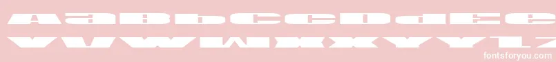 U.S.A.Expanded Font – White Fonts on Pink Background