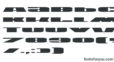  U.S.A.Expanded font