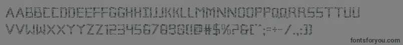 Brokencyborg Font – Black Fonts on Gray Background