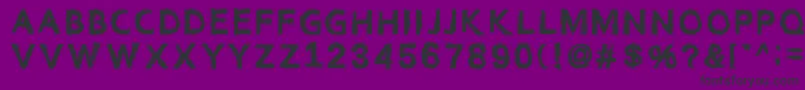 Czcionka Category – czarne czcionki na fioletowym tle