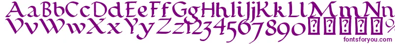 CalligraphyPen-fontti – violetit fontit
